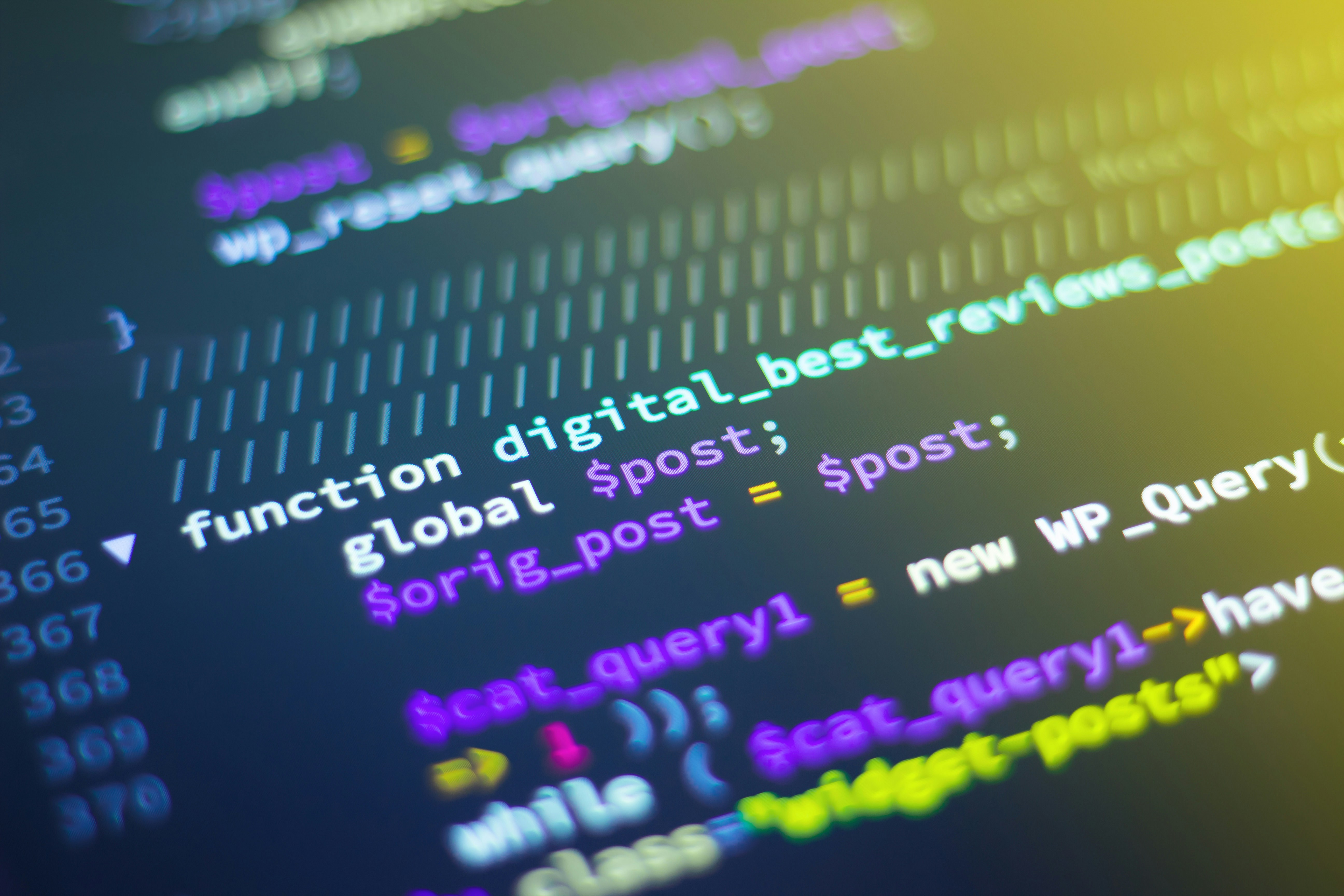 Developers working on code